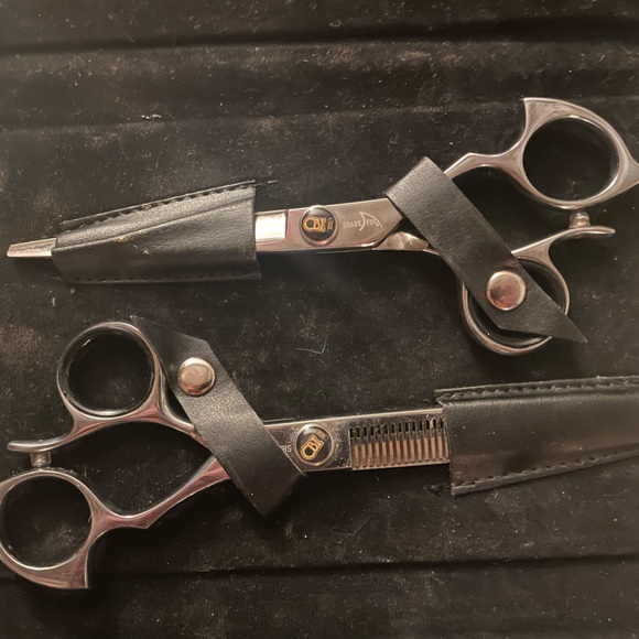 Shark Fin Shears Japanese Steel Professional 1 Monarch $600 1 texture $400 - Picture 5 of 6